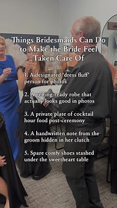 A bridesmaid's duty is to make sure the bride is taken care of! 💕 Being a bridesmaid isn't just about wearing a pretty dress and showing up - you're the bride's support system on one of the biggest days of her life! This means: • Keeping her calm when stress hits • Making sure she eats and stays hydrated • Being her voice when she's overwhelmed • Handling small emergencies so she doesn't have to • Reminding her to actually enjoy her day • Being the buffer between her and difficult relatives • K