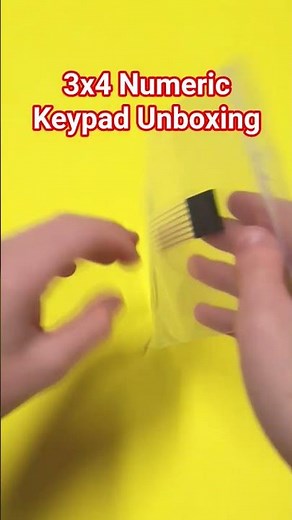 3x4 Numeric Keypad Unboxing – Ready for Arduino! ⌨️🔥 #Arduino