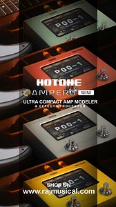 Hotone Ampero Mini Ultra Compact Amp Modeler & Effects Processor. Shop on rajmusical.com or Visit our showroom 2188/6 West Patel Nagar, New Delhi 110008, Contact us 9540999000 Available in Varity of Colors. Vanilla, matcha, merigold, orange. Hotone Ampero Mini Comes with User Manual. Power Adaptor. USB type C Cable and Footwitch caps. Powerful dual-core DSP platform ensure Ampero grade tone quality. Twenty four bit signal processing. Iconic touch screen operation and straight-forward U I for int
