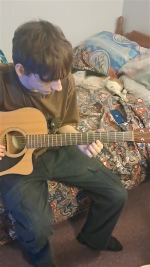 Sebastian with a haunting version of Computer's, "All In My Head". #computerband #maine #acousticguitar | Shane Sawtelle