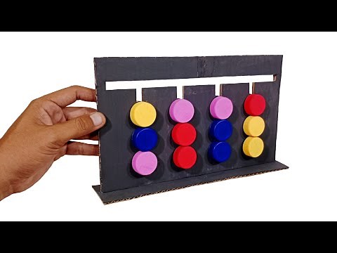 How To Make Cardboard Puzzle For Children's Toys | Smart Puzzle Ideas With Bottle Caps