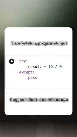 cara pakai exception di python #fastapi #datascience #machinelearning #neuralnetwork #coding