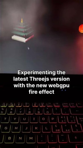 WebGPU Fire Effect + Physics in Three.js | #threejs #fire #webdevelopment