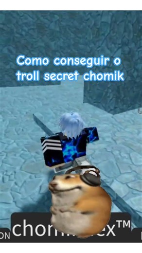como conseguir o troll secret chomik no find the chomik #roblox #robloxshorts #chomik #jogos
