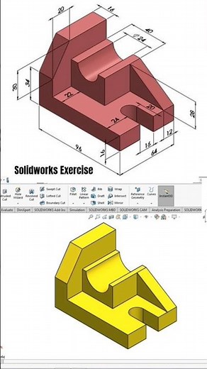 Solidworks Isometric Drawing Exercise 📌