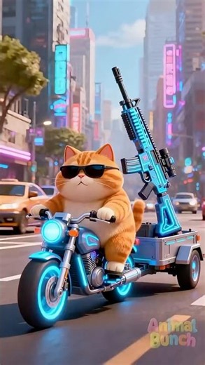 Cute Cat & Kids Go Crazy with a Toy Gun! 🤩🐱