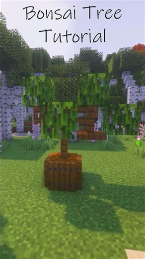 How to make a Bonsai Tree in Minecraft Tutorial!