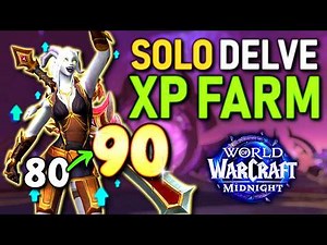 Fastest 80-90 Leveling Method in WoW? INSANE Delve XP Farm!