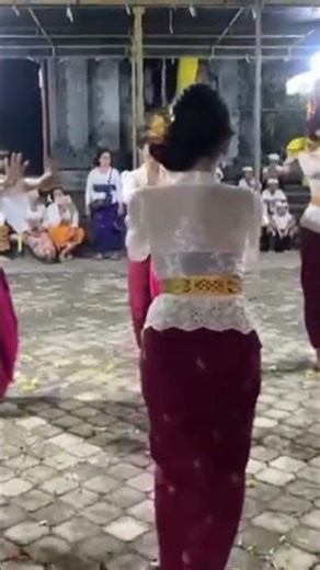 Beautiful Dancers of the Rejang Taman Sari Dance