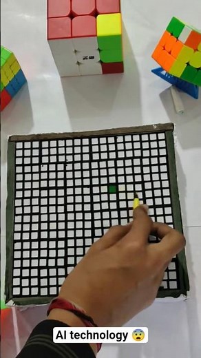 all cube solve by using Ai 😱 l ai technology l #cube #shortclips #video