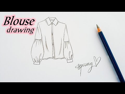 How to Draw a fashion blouse, easy, step by step.