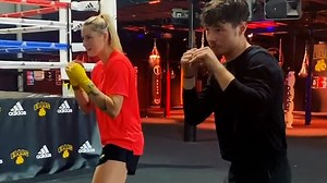 AFLW Tayla Harris shares a video of her training on boxing