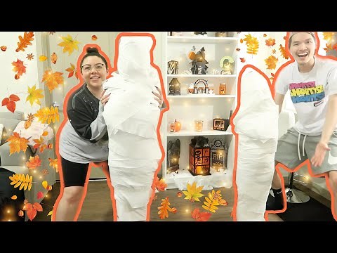 FAMILY MUMMY WRAPPING CHALLENGE!!!