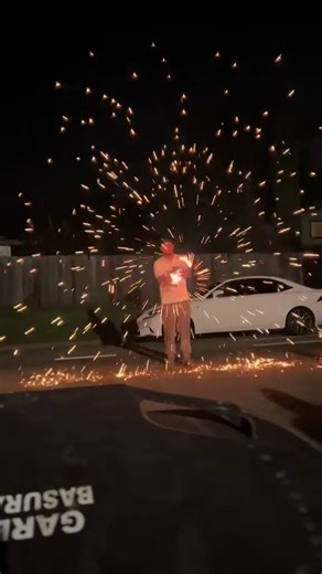 Homemade firework #dance #lol #funny