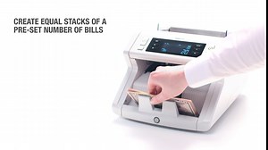 Safescan 2210 Money Counter Machine with Counterfeit Detection, Multi-Currencies, Add/Batch Modes, LCD-Display, High-Speed Counts and Sorts 1,000 bills per minute, 2 Point Counterfeit Check