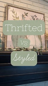 396K views · 3.6K reactions | I love how this fireplace mantel is coming together. You literally can’t beat the prices for decor at the bins. The picture was only $3 and the pillow cover was $1! #manteldecor #thrifted #homedecor #goodwillbins #thriftedstyle | Our Thrifted Nest | Facebook