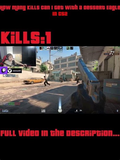 How Many Kills Can I Get With The Desert Eagle? Desert Eagle #cs2clips #gaming #counterstrike