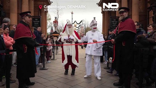 Copenhagen's Tivoli Gardens opens Christmas season with over a million lights