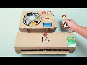 How to make an air conditioner from cardboard that cools with ice