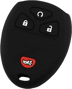 Keyless Entry Remote Car Key Fob Outer Shell Cover Soft Rubber Protective Case for Chevy GMC 15913421