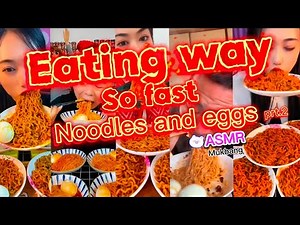 Eating way so Fast noodles and eggs Part2 | Southcot Mukbangers