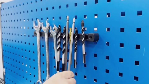 Double Sided Magnetic Tool Holder, 12 Inch Magnetic Tool Bar, Heavy Duty Wall Mount Strip with Ultra Strong Magnet for Garage, Workshop, Jobsite, Shed and Kitchen (2 Pack)