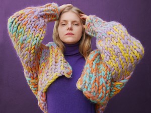 Chunky Knit Sweater, Chunky Yarn Oversized Cardigan, Super Chunky Yarn Sweater, Giant Knit Sweater, Bulky Sweater, Chunky Yarn Knit Cardigan - Etsy