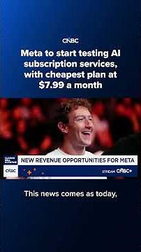 Meta to start testing AI subscription services, with cheapest plan at $7.99 a month