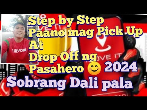 MOVE IT DRIVER APPS 2W Tutorial Paano Mag Pick Up at Mag Drop Off ng Pasahero