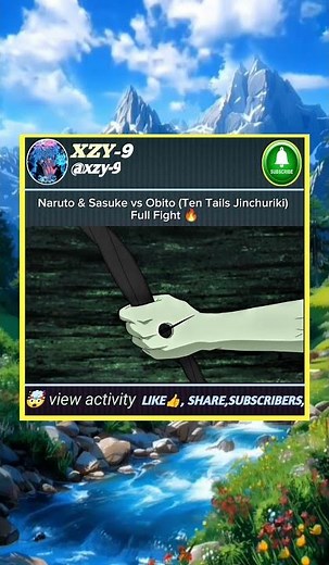 Naruto & Sasuke vs Obito (Ten Tails Jinchuriki) Full Fight 🔥