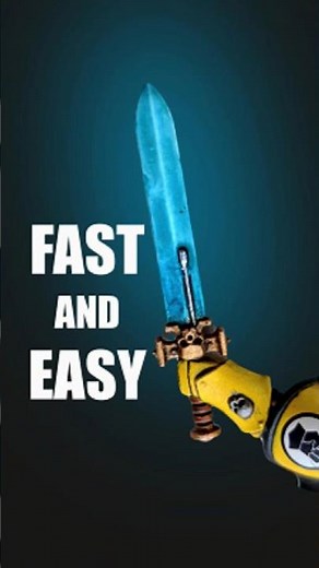 3 MINUTES POWER SWORD #warhammer40k #miniaturepainting #powersword