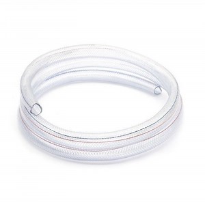 [Hot Item] 1inch 2inch Non-Toxic Transparent Flexible Textile Braided PVC Water Hose