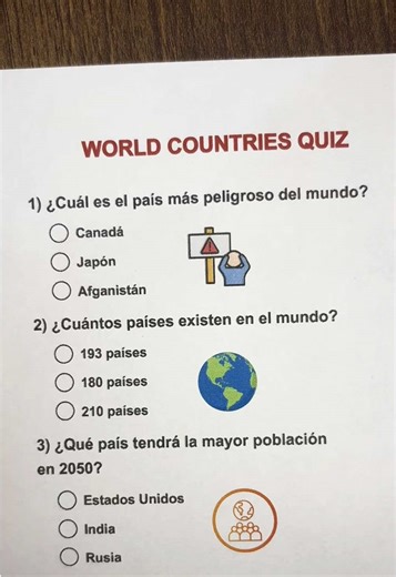 WORLD COUNTRIES QUIZ #quiz #countries #preguntasyrespuestas #quizchallenge #world
