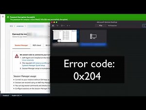 Error code 0x204 Amazon AWS не подключается к удаленному рабочему столу Microsoft Remote Desktop