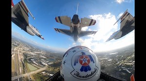 Taking over our home turf...looks like three teams are going to the Super Bowl! 🏈 U.S. Department of Defense (DoD) United States Air Force Air Combat Command #AFFlyover #SuperBowlLVIII | Air Force Thunderbirds