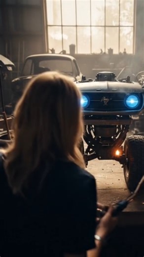 She Fixed It! Scrap Car turned into robot 🚗⚙️