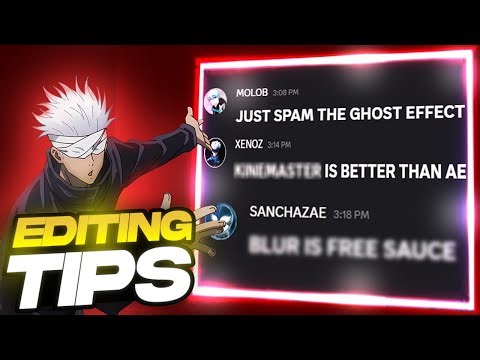 I Asked TOP AMV Editors for Editing Advice (MUST WATCH) ft.Neptun,Razor and more!