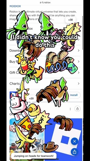 I never knew you could do this in safari/google #roblox