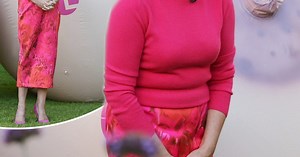 Lorraine Kelly laughs as she poses alongside Patsy Kensit with huge pair of BREASTS
