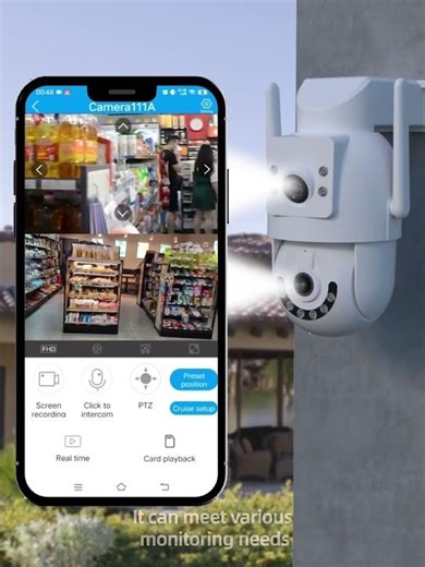 Jooan 4K 8MP HD Wifi PTZ Camera Outdoor 5G Wifi Dual Lens Security IP