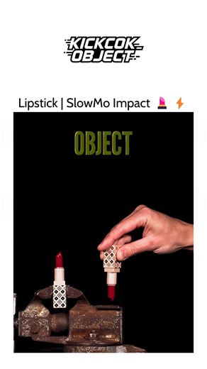 ASMR | EXPERIMENTS | FUN on Instagram: "Lipstick | SlowMo Impact 💄⚡ There’s something hypnotic about watching everyday objects collide in slow motion — especially something as soft, vibrant, and delicate as a lipstick bullet. In real time, the impact happens in a blink… but slow it down, and an entire hidden world appears. As the lipstick makes contact, the pigment ripples like colored waves, the creamy texture warps, bends, and finally bursts apart in a beautiful explosion of color. What looks