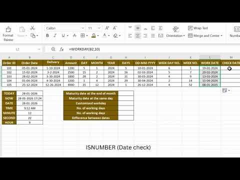 DATE & TIME functions #youtube #viral #video #shortvideo #new #excel #edexcel #exceltips #subscribe