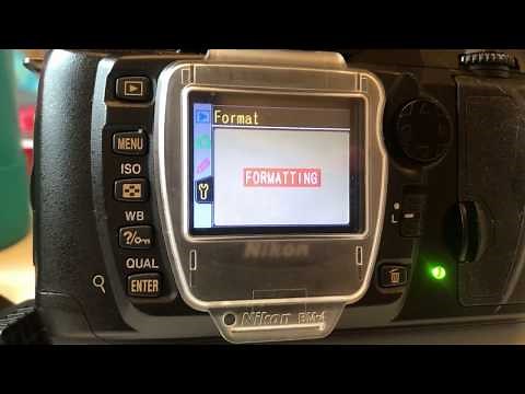 Formatting a Nikon D70 Memory Card