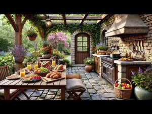 Cozy Kitchen Ambience 🥧 Spring Morning Serenity with Cooking Sounds, Birds Sounds