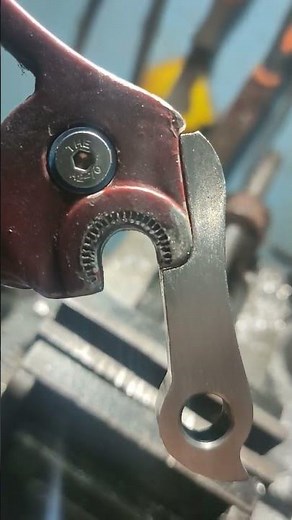 DIY derailleur hanger using the pressdrill machine.#themachinist #viralvideo