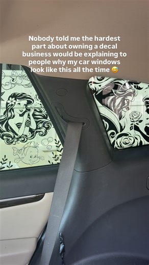 Car Decals and Accessories on Instagram: "Every time I pull up somewhere, people look at my car like… girl, what are you doing?? 👀 The truth is, this car is my tester. Luckily it’s our older car and not the main one, because it’s constantly covered in new designs. Every full coverage decal, every new colorway, every pattern I drop—this is where it goes first. I do it because mockups can only show so much. Seeing it on a real car window hits completely different ✨ And I want to show you exactly 