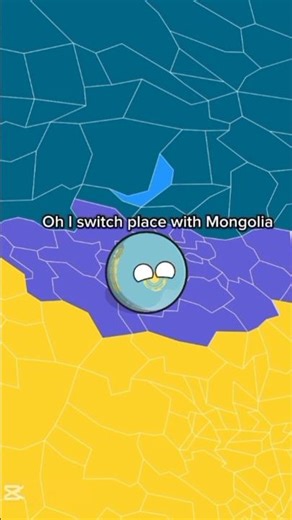 | What IF Mongolia and Kazakhstan switch places | #youtubeshorts #countryball #Pakistan #shorts #fun