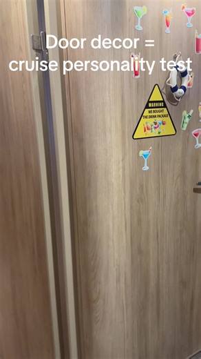Be honest… are you decorating your door or pretending you won’t get lost? #C#CruiseAddictC#CruiseTokT#TravelFunV#VacationModeTravelAgentLife