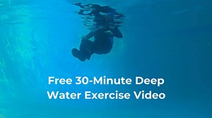Filmed in 2019, Deep Up Down Run combines deep water jogging, aerobics, and core exercises. Download the Poolfit app for free and try this free workout. https://poolfit.tv/water-workout-videos/deep-updown-run | PoolFit