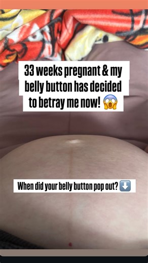 TheCharWay 🌿 Live Simple Wellness 🌻 on Instagram: "Just when I thought I was in the clear from my belly button popping out.. I guess at 33 weeks here it comes… 😝. #firsttimemommy #baby2026 #pregnancyafterloss #rainbowbaby #33weekspregnant"